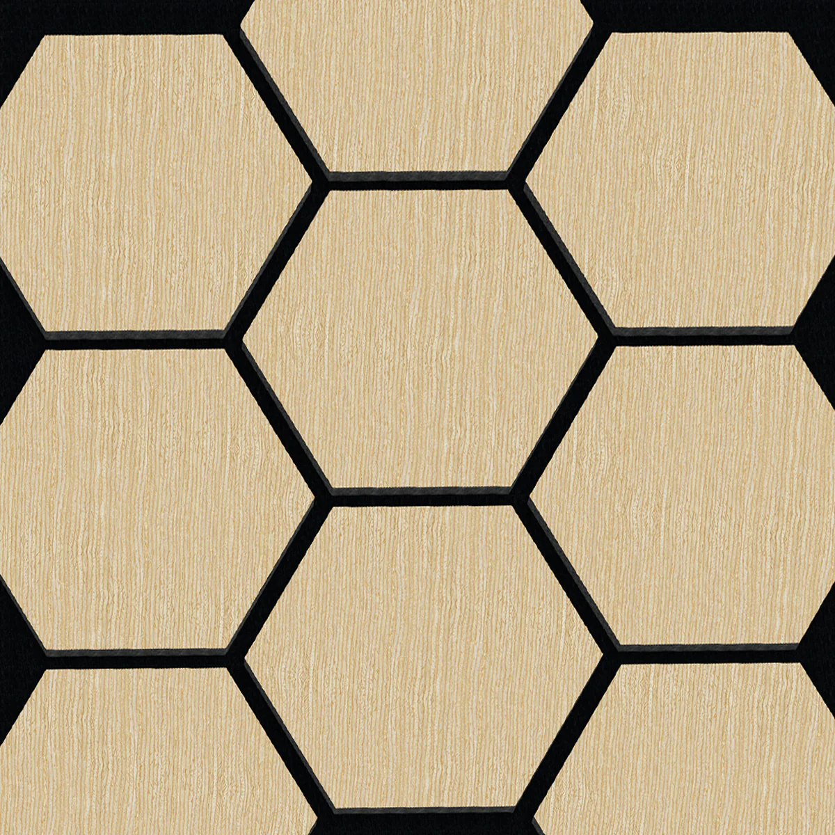 Hexagon acoustic panel color white oak